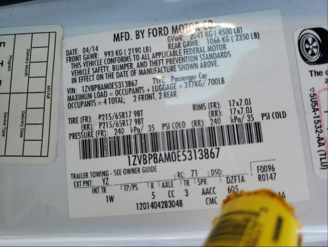 Photo 9 VIN: 1ZVBP8AM0E5313867 - FORD MUSTANG 