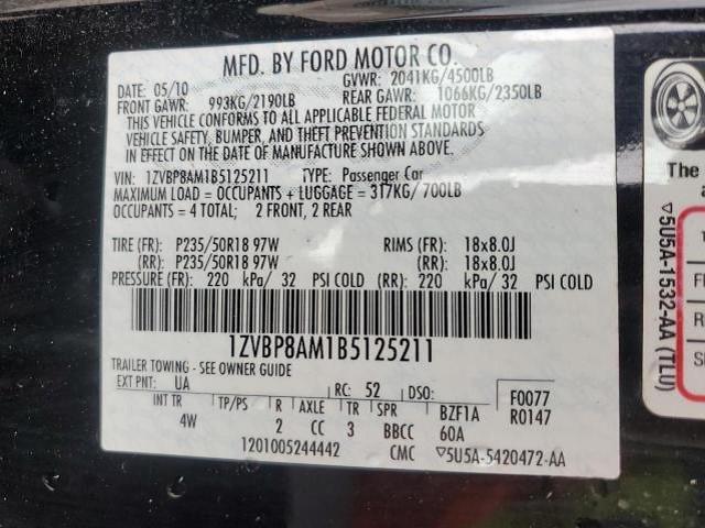 Photo 11 VIN: 1ZVBP8AM1B5125211 - FORD MUSTANG 