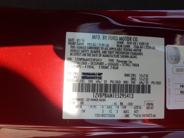 Photo 9 VIN: 1ZVBP8AM1E5295413 - FORD MUSTANG 