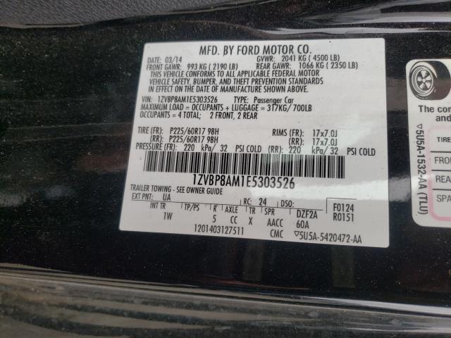 Photo 9 VIN: 1ZVBP8AM1E5303526 - FORD MUSTANG 