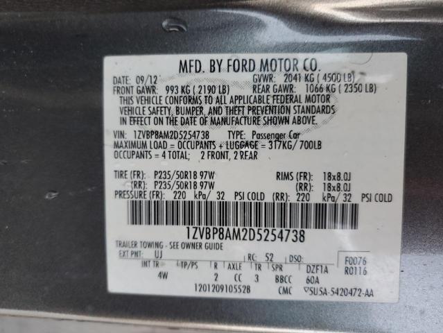 Photo 11 VIN: 1ZVBP8AM2D5254738 - FORD MUSTANG 