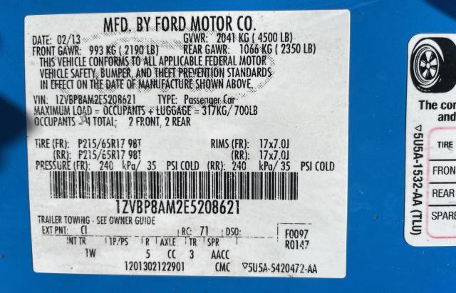 Photo 9 VIN: 1ZVBP8AM2E5208621 - FORD MUSTANG 