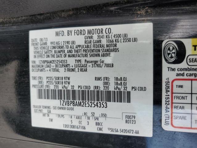 Photo 11 VIN: 1ZVBP8AM2E5254353 - FORD MUSTANG 