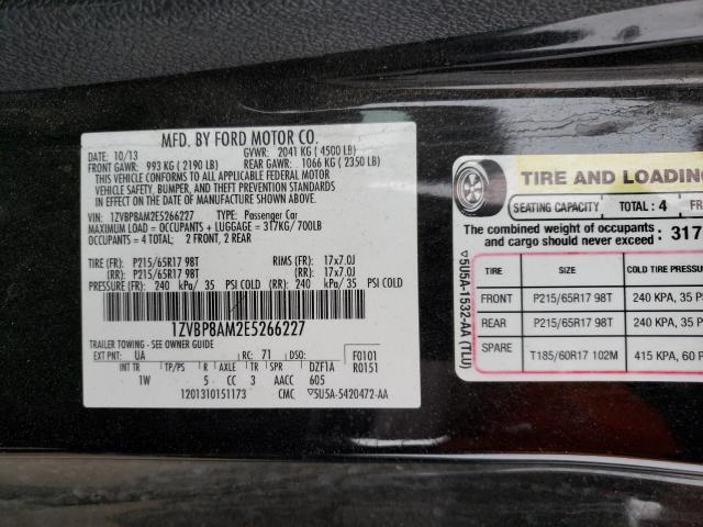 Photo 9 VIN: 1ZVBP8AM2E5266227 - FORD MUSTANG 