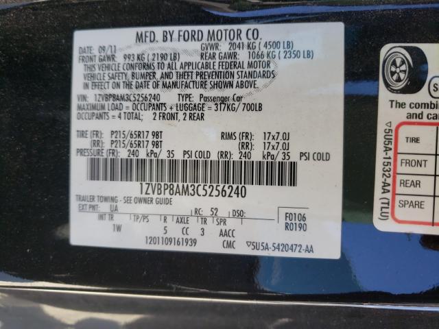 Photo 9 VIN: 1ZVBP8AM3C5256240 - FORD MUSTANG 