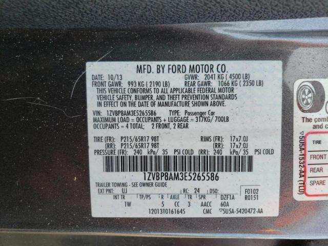 Photo 9 VIN: 1ZVBP8AM3E5265586 - FORD MUSTANG 