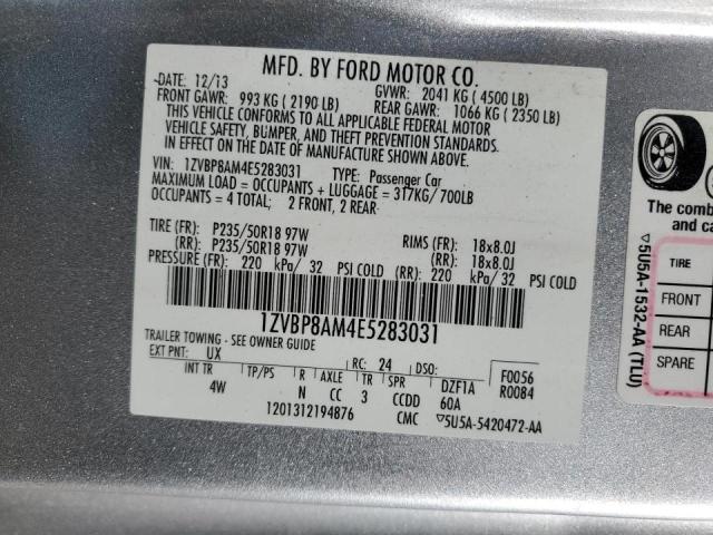 Photo 11 VIN: 1ZVBP8AM4E5283031 - FORD MUSTANG 