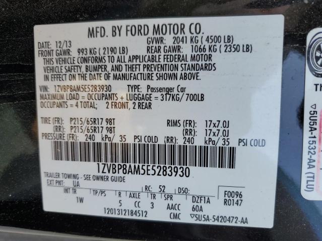 Photo 11 VIN: 1ZVBP8AM5E5283930 - FORD MUSTANG 