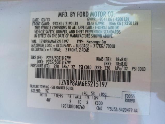 Photo 11 VIN: 1ZVBP8AM6E5215197 - FORD MUSTANG 