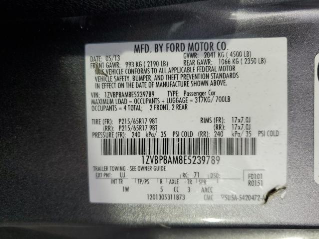 Photo 11 VIN: 1ZVBP8AM8E5239789 - FORD MUSTANG 