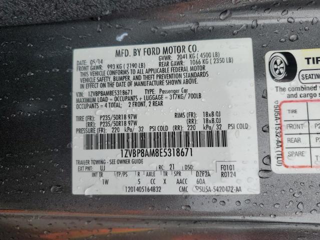 Photo 11 VIN: 1ZVBP8AM8E5318671 - FORD MUSTANG 