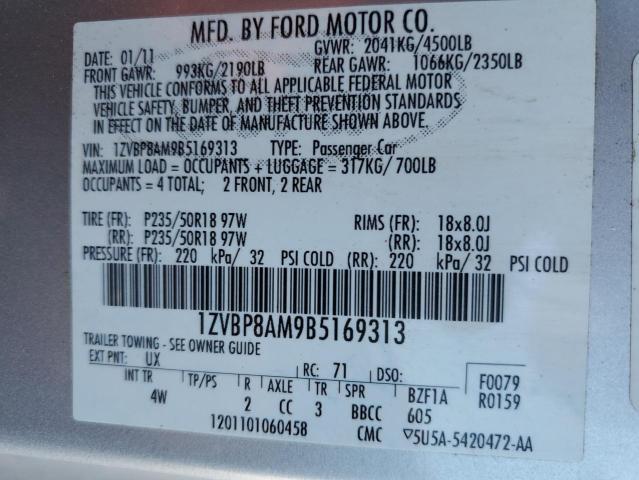 Photo 11 VIN: 1ZVBP8AM9B5169313 - FORD ALL MODELS 