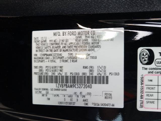 Photo 9 VIN: 1ZVBP8AM9C5272040 - FORD MUSTANG 