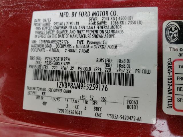 Photo 9 VIN: 1ZVBP8AM9E5259176 - FORD MUSTANG 