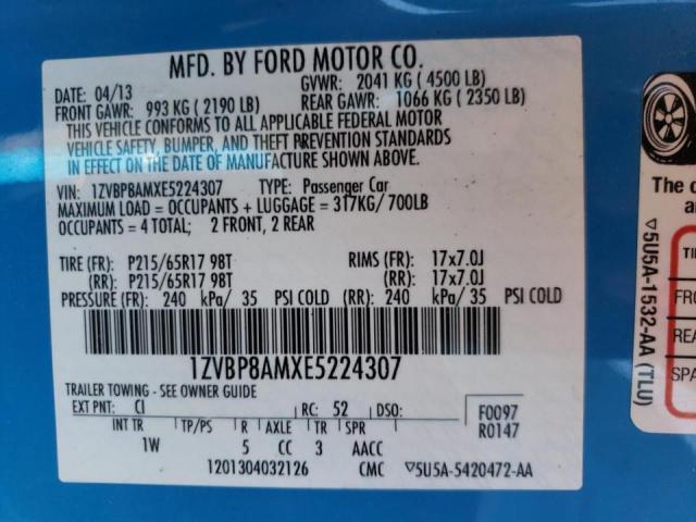 Photo 9 VIN: 1ZVBP8AMXE5224307 - FORD MUSTANG 