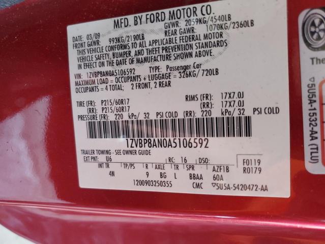 Photo 11 VIN: 1ZVBP8AN0A5106592 - FORD MUSTANG 