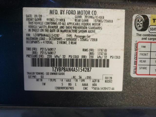 Photo 9 VIN: 1ZVBP8AN4A5154287 - FORD MUSTANG 