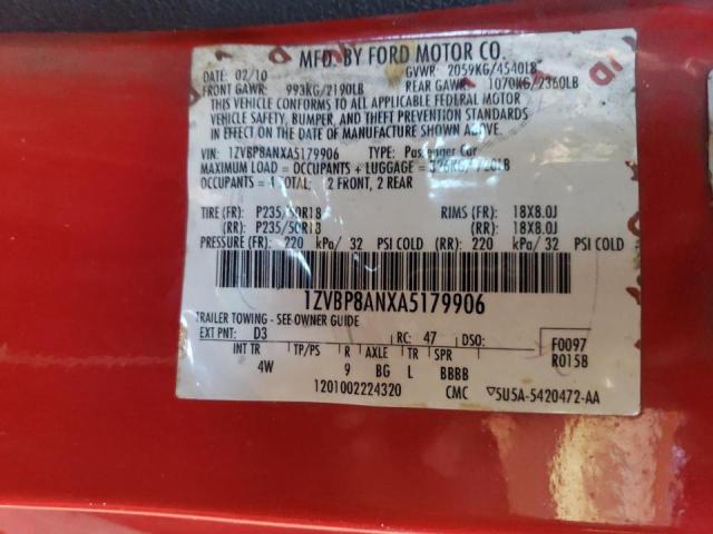 Photo 11 VIN: 1ZVBP8ANXA5179906 - FORD MUSTANG 