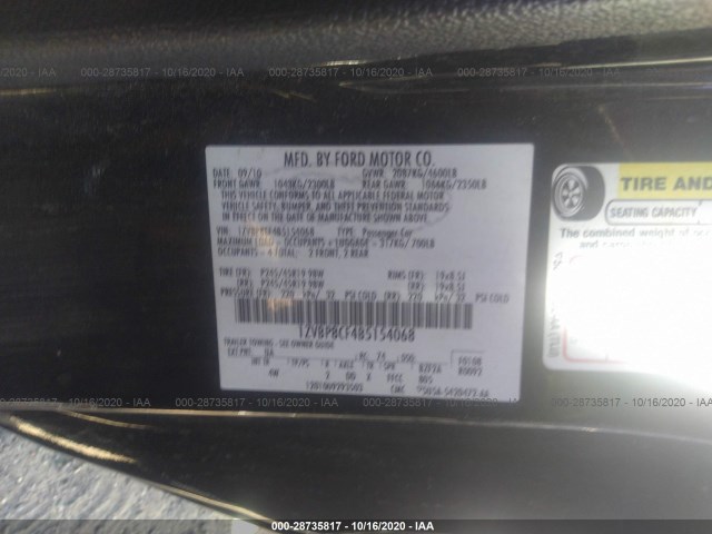 Photo 8 VIN: 1ZVBP8CF4B5154068 - FORD MUSTANG 