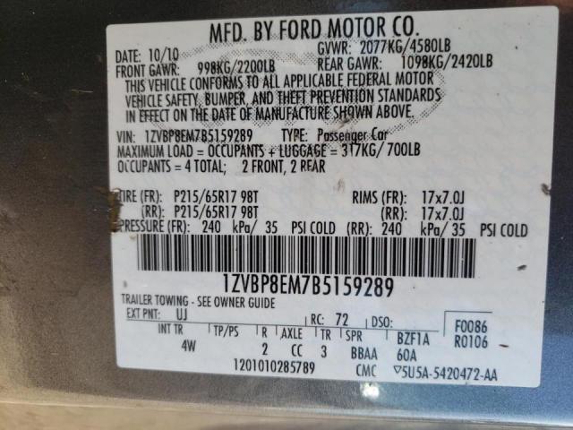 Photo 9 VIN: 1ZVBP8EM7B5159289 - FORD MUSTANG 