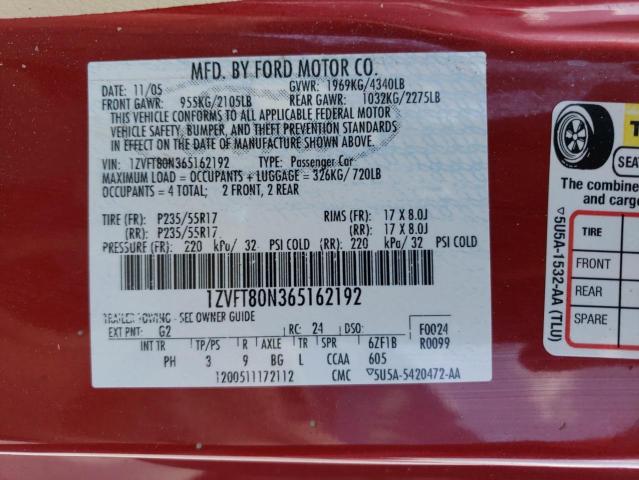 Photo 11 VIN: 1ZVFT80N365162192 - FORD MUSTANG 