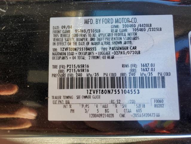 Photo 11 VIN: 1ZVFT80N755104553 - FORD MUSTANG 