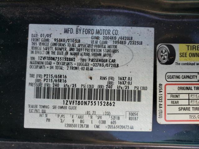 Photo 9 VIN: 1ZVFT80N755152862 - FORD MUSTANG 