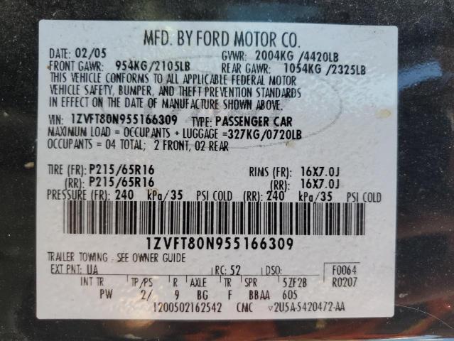 Photo 11 VIN: 1ZVFT80N955166309 - FORD MUSTANG 