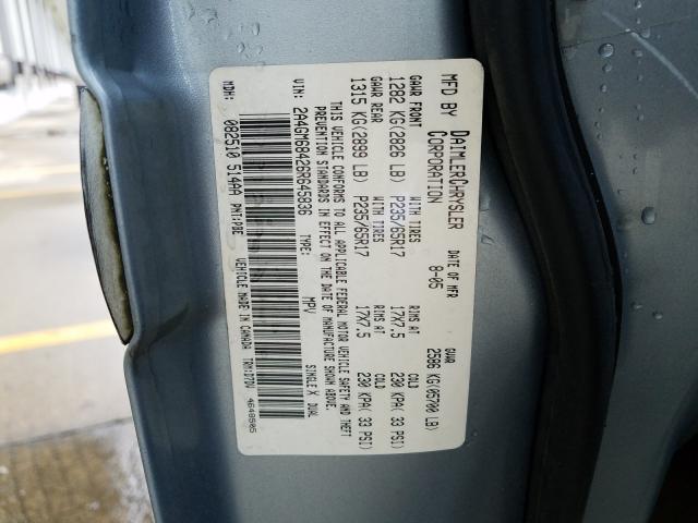 Photo 9 VIN: 2A4GM68426R645836 - CHRYSLER PACIFICA T 