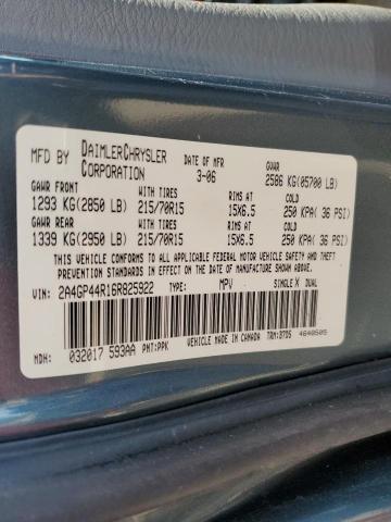 Photo 13 VIN: 2A4GP44R16R825922 - CHRYSLER TOWN & COU 