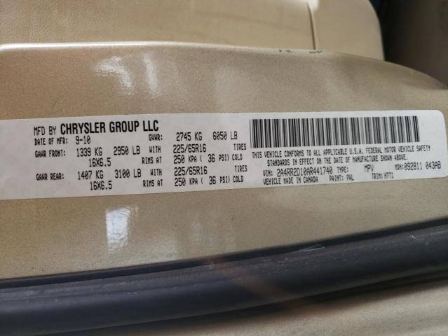 Photo 9 VIN: 2A4RR2D10AR441740 - CHRYSLER TOWN &AMP COU 