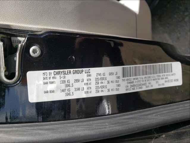 Photo 9 VIN: 2A4RR4DE6AR344055 - CHRYSLER TOWN &AMP COU 