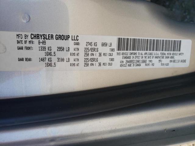 Photo 9 VIN: 2A4RR5D12AR116802 - CHRYSLER TOWN AND C 