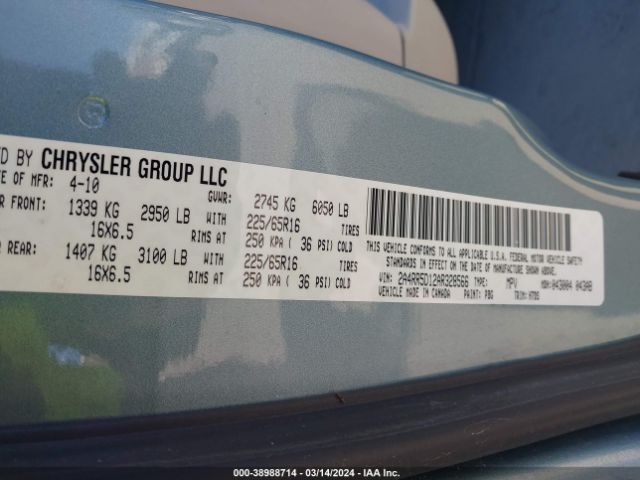 Photo 8 VIN: 2A4RR5D12AR328566 - CHRYSLER TOWN & COUNTRY 