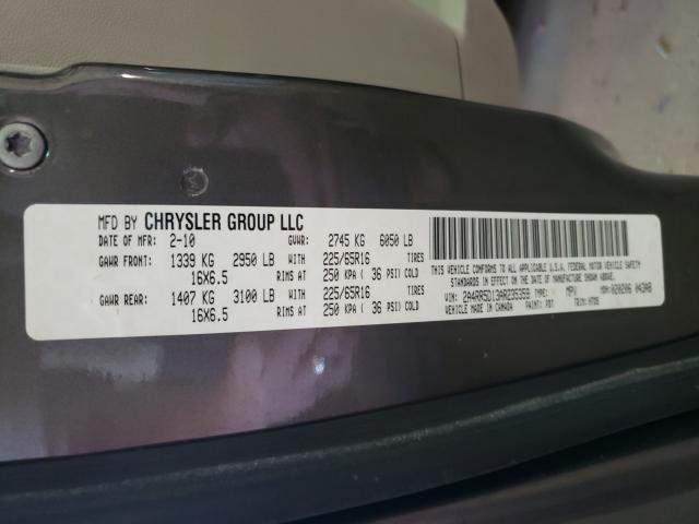 Photo 9 VIN: 2A4RR5D13AR235359 - CHRYSLER TOWN & COU 