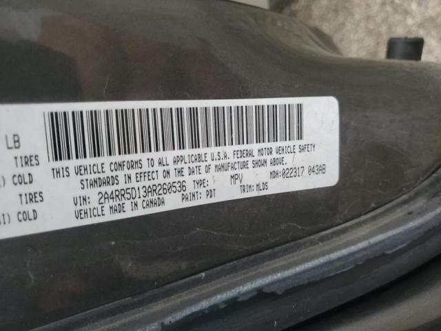 Photo 12 VIN: 2A4RR5D13AR260536 - CHRYSLER MINIVAN 