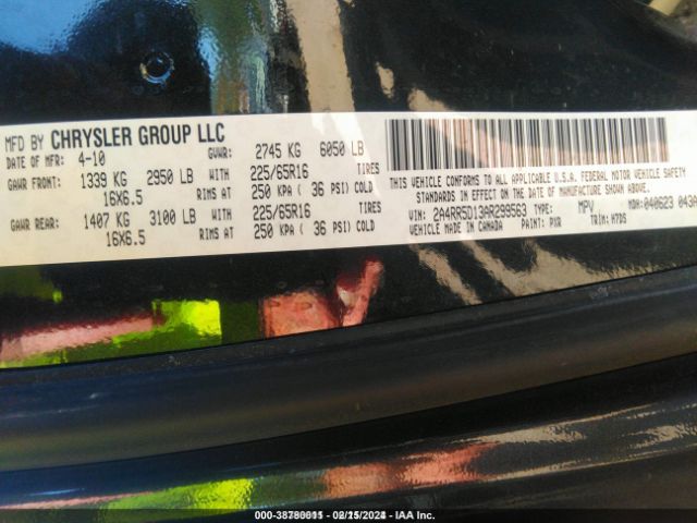 Photo 8 VIN: 2A4RR5D13AR299563 - CHRYSLER TOWN & COUNTRY 