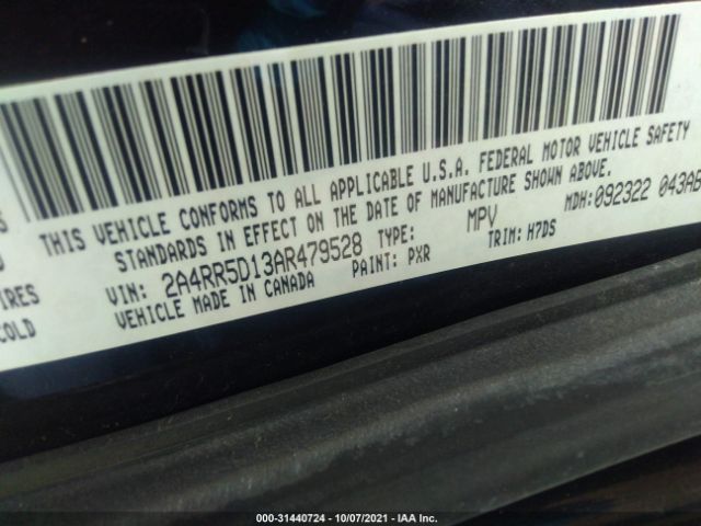 Photo 8 VIN: 2A4RR5D13AR479528 - CHRYSLER TOWN & COUNTRY 