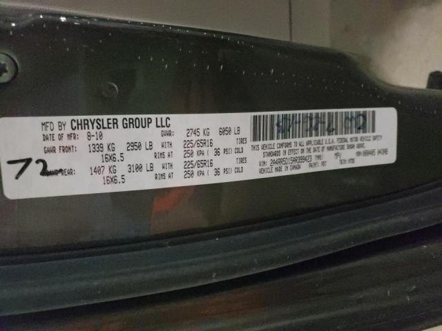 Photo 9 VIN: 2A4RR5D15AR399423 - CHRYSLER TOWN &AMP COU 