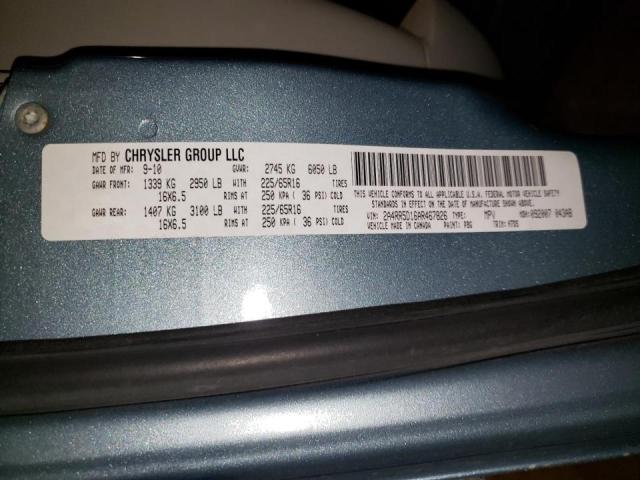 Photo 9 VIN: 2A4RR5D16AR467826 - CHRYSLER TOWN &AMP COU 