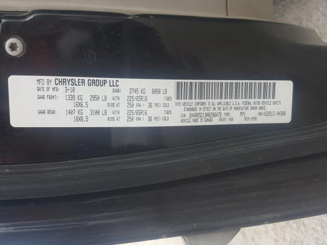 Photo 9 VIN: 2A4RR5D19AR298479 - CHRYSLER TOWN &AMP COU 