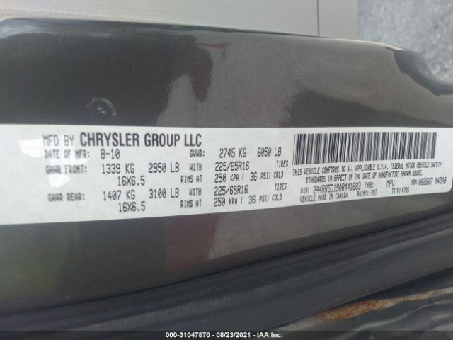 Photo 8 VIN: 2A4RR5D19AR441883 - CHRYSLER TOWN & COUNTRY 