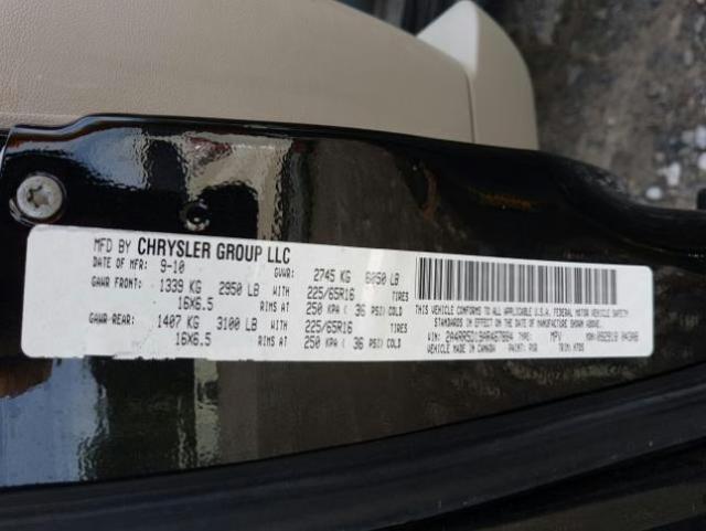 Photo 9 VIN: 2A4RR5D19AR467884 - CHRYSLER TOWN & COU 