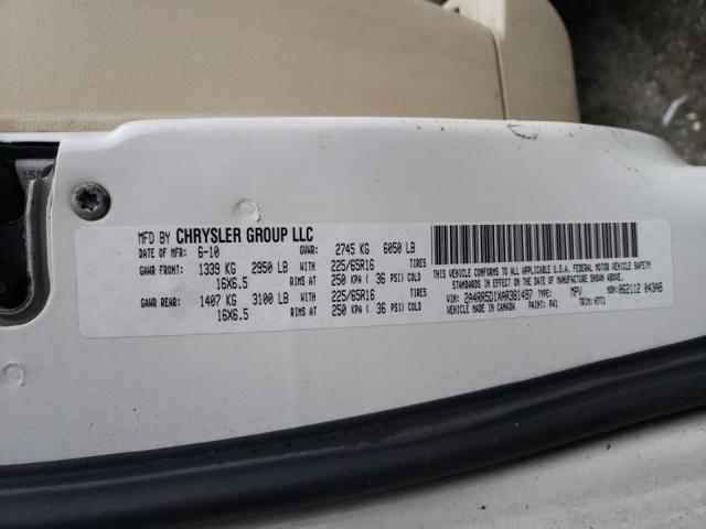 Photo 9 VIN: 2A4RR5D1XAR381497 - CHRYSLER TOWN &AMP COU 