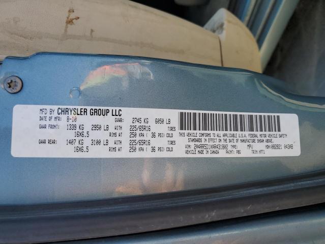 Photo 9 VIN: 2A4RR5D1XAR431802 - CHRYSLER TOWN & COU 