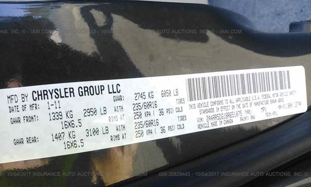 Photo 8 VIN: 2A4RR5DG1BR651075 - CHRYSLER TOWN AND COUNTRY 