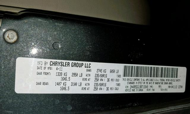 Photo 9 VIN: 2A4RR5DG1BR712649 - CHRYSLER TOWN AND COUNTRY 