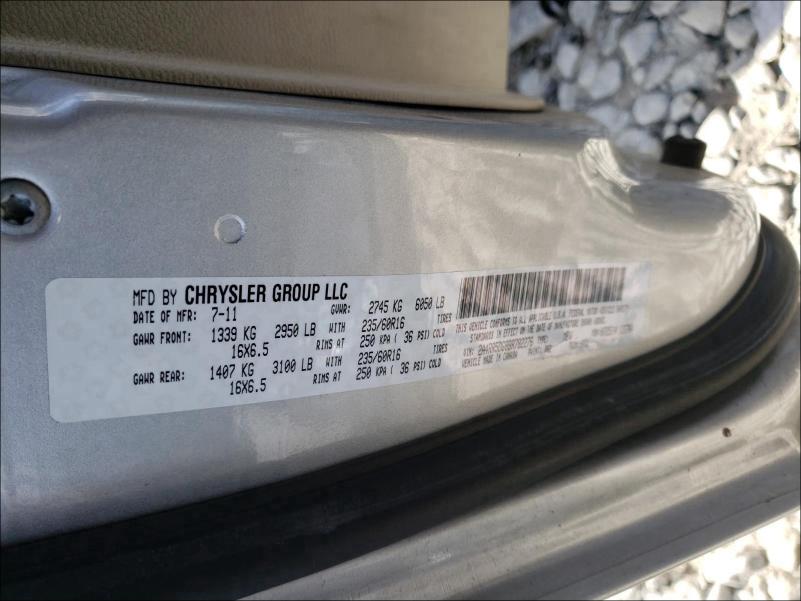 Photo 9 VIN: 2A4RR5DG8BR782276 - CHRYSLER TOWN & COU 