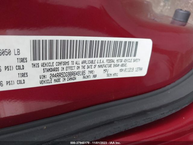 Photo 8 VIN: 2A4RR5DG9BR649185 - CHRYSLER TOWN & COUNTRY 