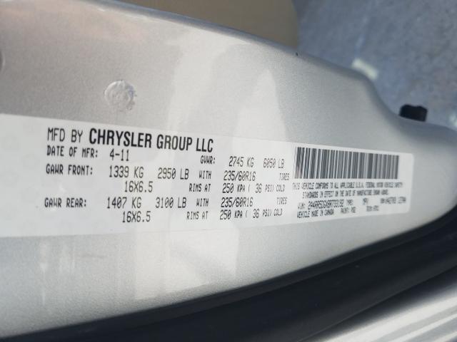 Photo 9 VIN: 2A4RR5DGXBR733192 - CHRYSLER TOWN & COU 